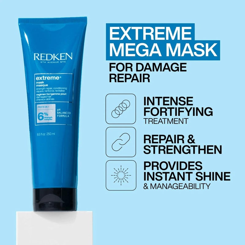 Redken Extreme Hair Mask For Damanged Brittle Hair  Fortifies  Strengthens - Image 2