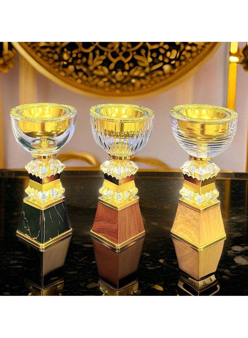 Crystal Finish Bakhoor Burner Frankincense Glass Top Incense Holder  | Exquisite & Elegant Home Décor | Perfect Gift for Loved Ones - Image 3
