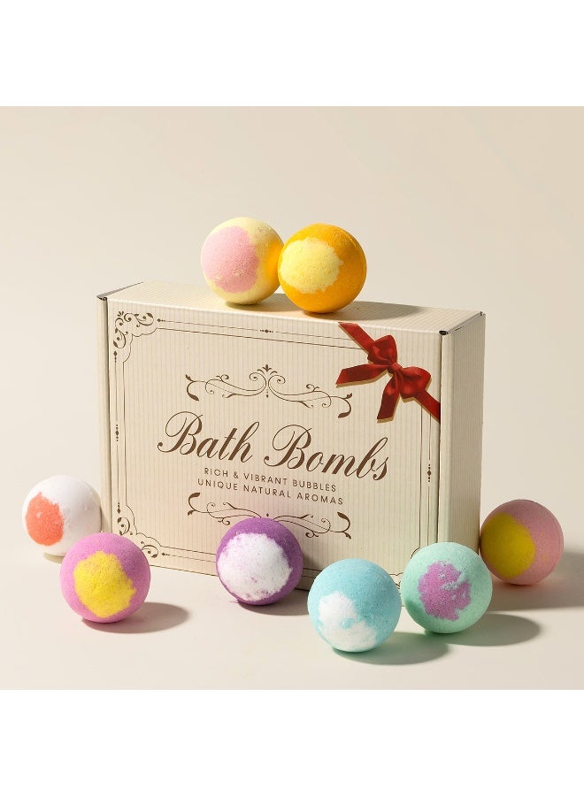 باث بومبز 12-Pack Bath Balls and Foot Soak Balls Gift Box Set with Essential Oil Scented Bath Salt Balls - Image 2