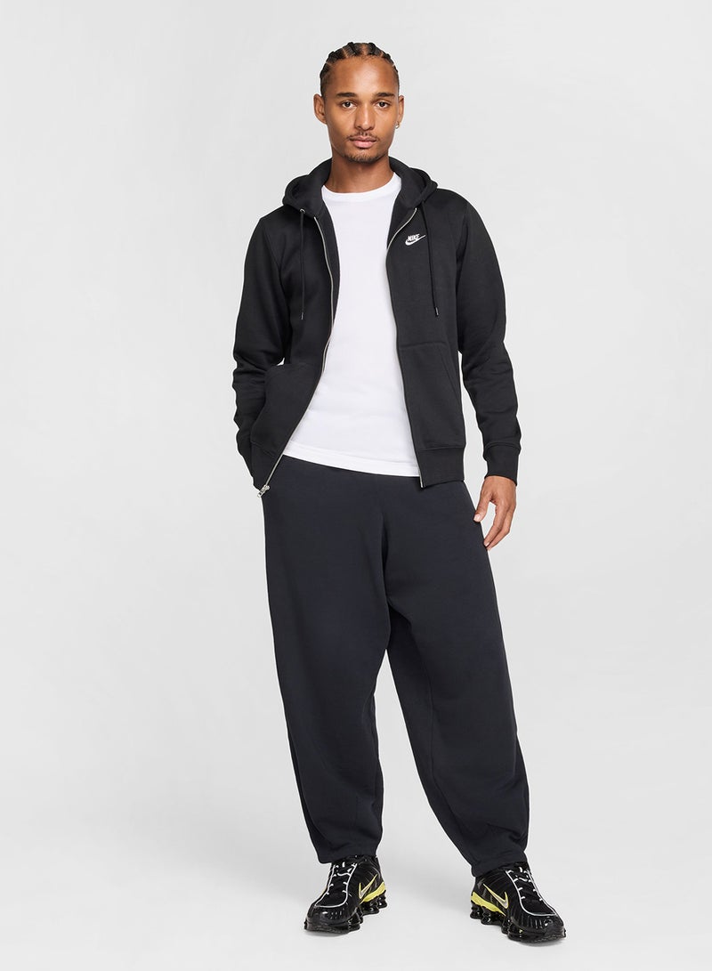 Nike Club Brushed Full-Zip Hoodie - Image 5