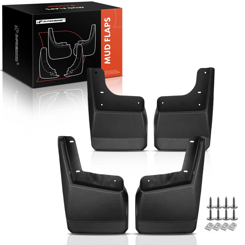 طقم متميز من 4 قطع واقيات الطين مع مجموعة أدوات التركيب متوافقة مع هامر H2 2003 2004 2005 2006 2007 2008 2009 الجانبين الأمامي والخلفي للسائق والراكب