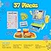 SPONGEBOB SQUAREPANTS Pretend Play Cash Register Toy with Sounds and Lights for Kids Krusty Krab Play Scanner and Fake Food for Boys Girls Toddlers - Image 4