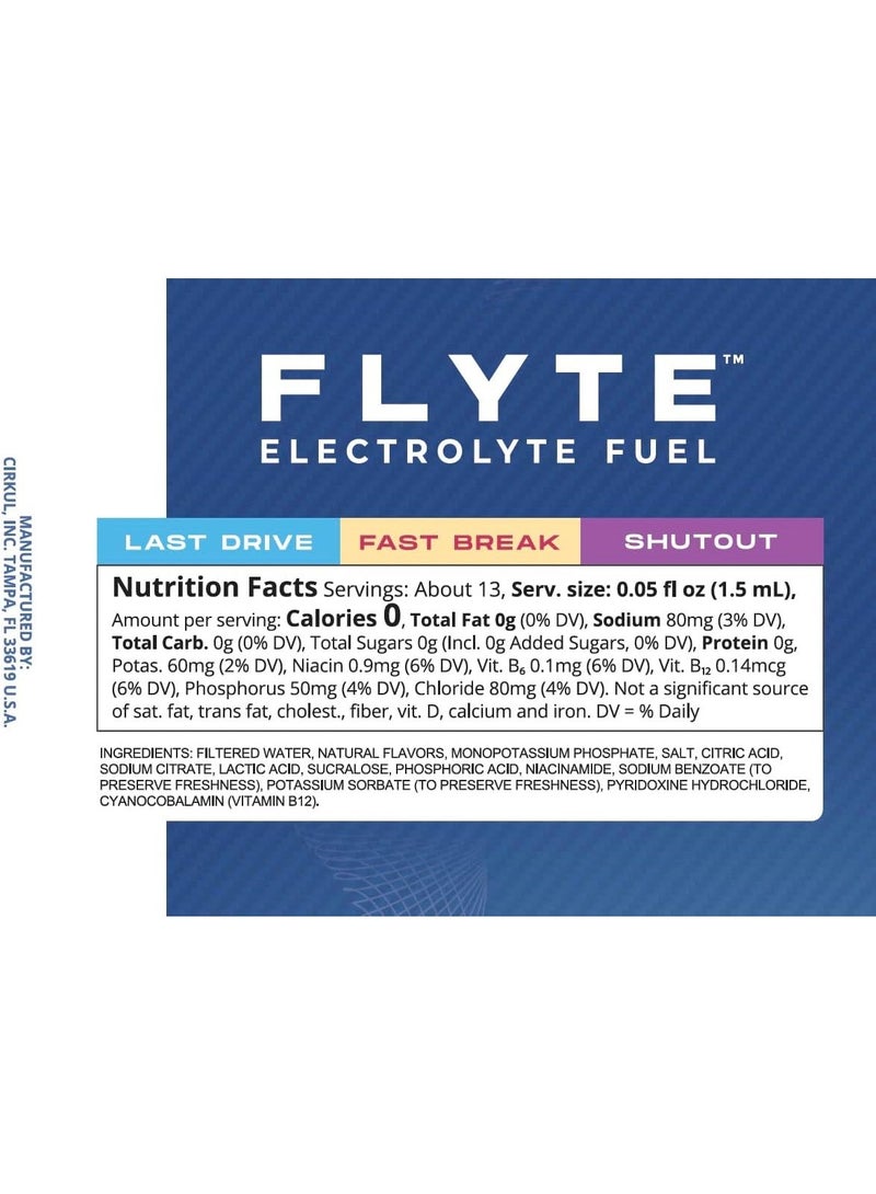 Cirkul Flyte Flavor Cartridge Variety Pack with Electrolytes, 6-Pack (2 Last Drive, 2 Fast Break, 2 Shutout) - Image 2