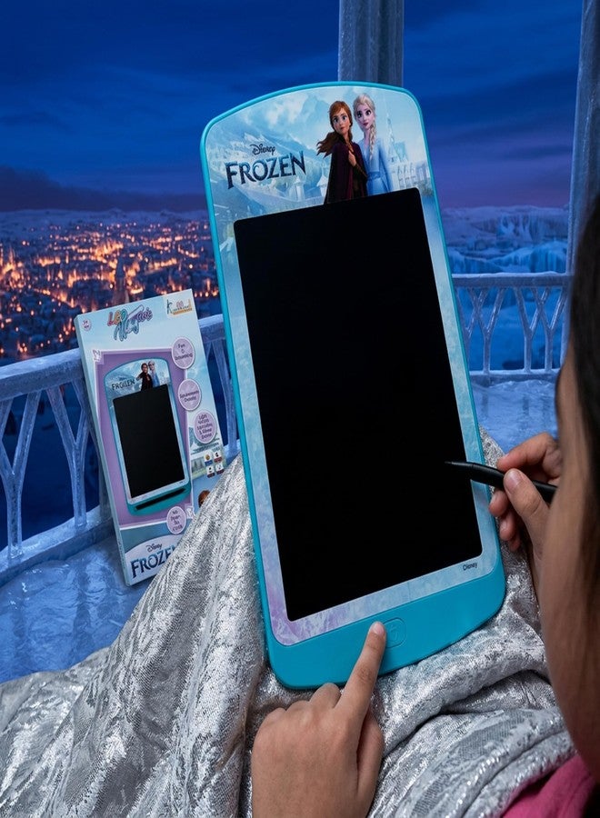 Kriiddaank لوحة الكتابة الإلكترونية Kriiddaank Frozen بشاشة LCD مقاس 10.5 بوصة، لوحة رسم إلكترونية للأطفال، لوحة رسم قابلة لإعادة الكتابة، لوحة سفر، هدية تعليمية وترفيهية لأعياد الميلاد للبنات والأولاد من 3 إلى 9 سنوات، لون أزرق تركي - Image 1