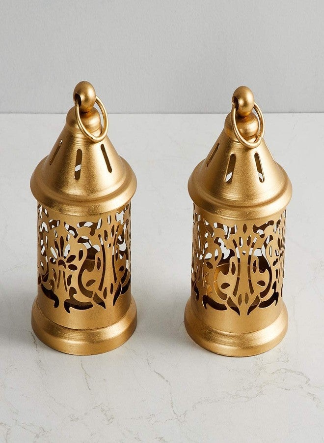 Palmy Metal Lantern and Hanging Tealight Holder for Home Decor Items (Pack of 2) 76% Off - Image 2