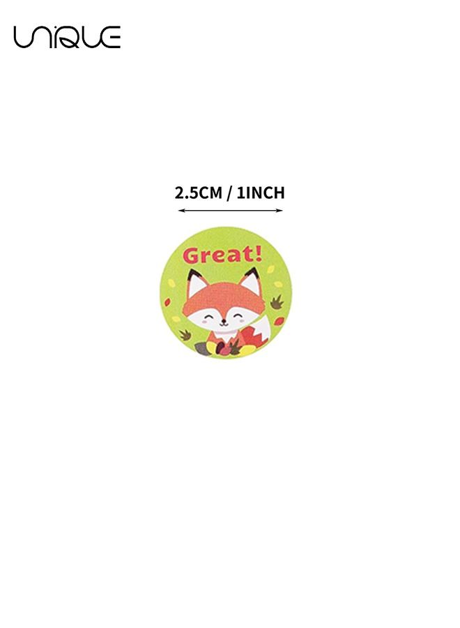 يونيك ملصقات مكافآت للمعلمين - 500 ملصق للأطفال في 8 تصاميم - ملصقات مدرسية 1 بوصة - مستلزمات للفصول الدراسية - ملصقات تحفيزية - Image 3