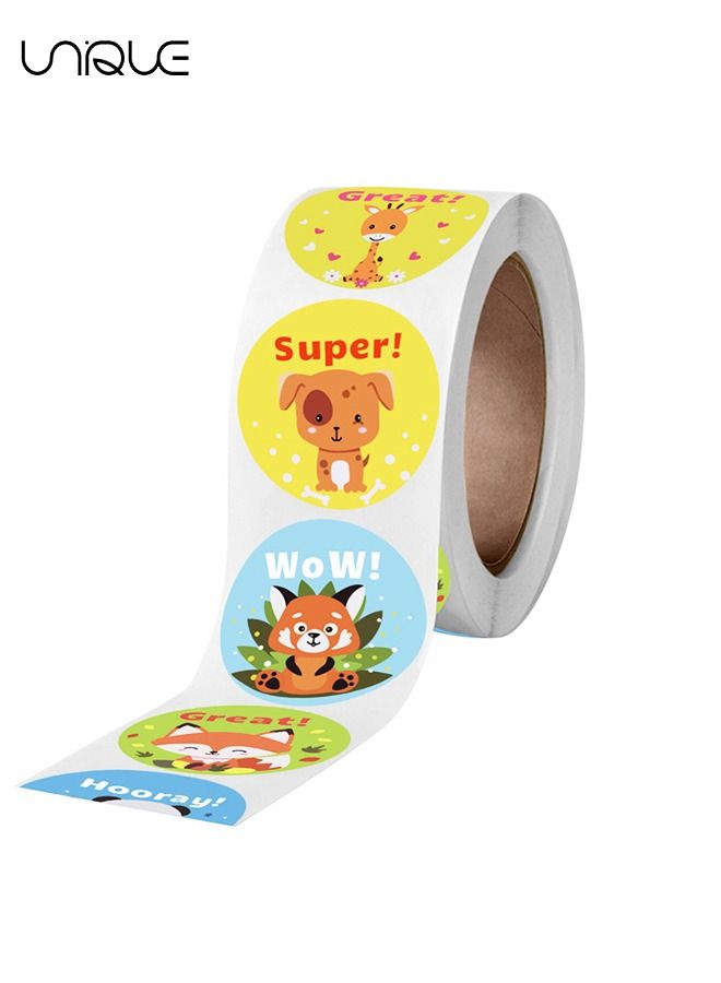 يونيك ملصقات مكافآت للمعلمين - 500 ملصق للأطفال في 8 تصاميم - ملصقات مدرسية 1 بوصة - مستلزمات للفصول الدراسية - ملصقات تحفيزية - Image 2