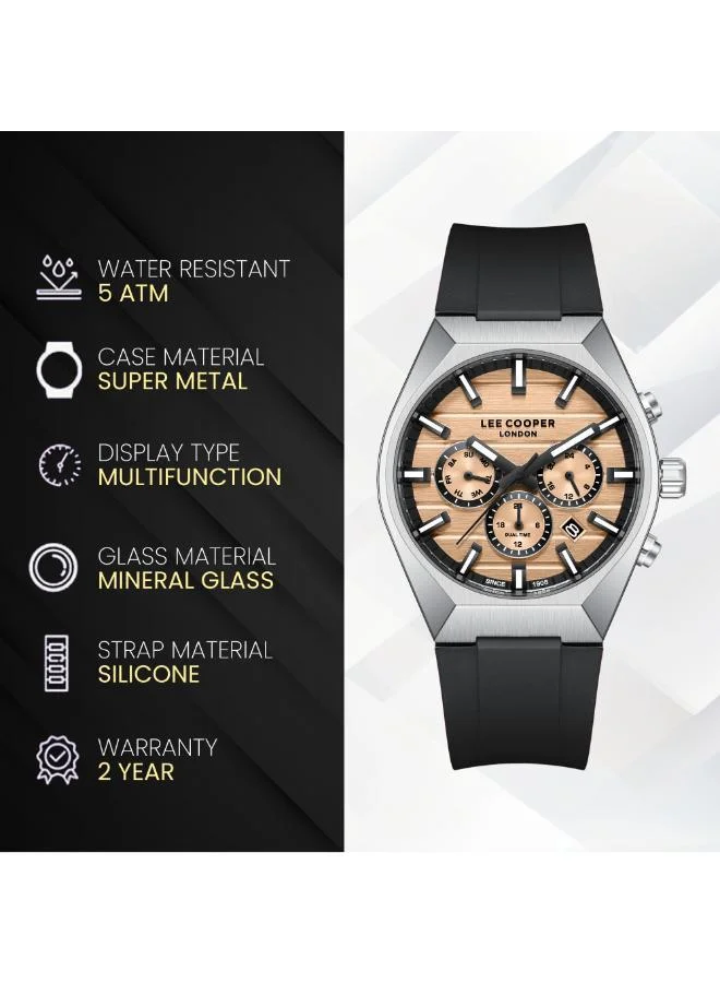 Lee Cooper  Men's Silicone MULTIFUNCTION Watch LC08388.300 - 41 mm for Men | Best Price UAE