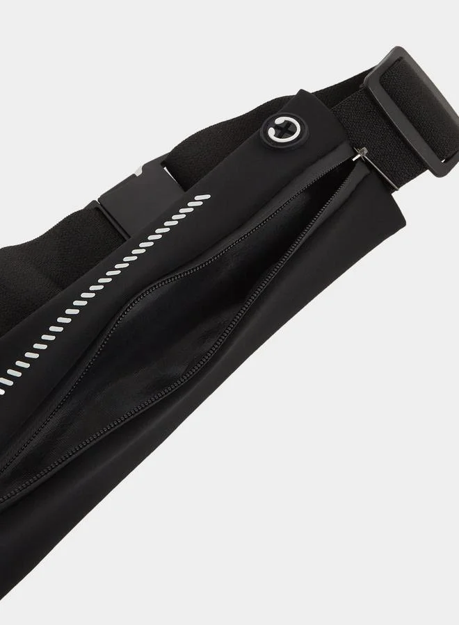 Styli Active Reflective Detail Dual Pocket Running Belt