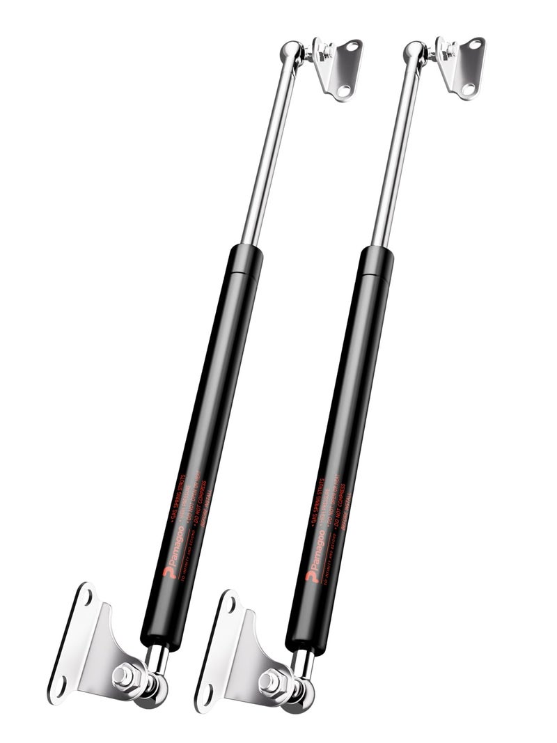 17 inch 67 lbs Gas Strut Shocks, 300 N Per Prop with L-Type Mounts for Window, Floor Door, Toolbox Lid, Cabinet Cover, Other Medium Equipment, ONLY FIT 53-73 LBS Weights, 2 Pack Gas Spring by PAMAGOO