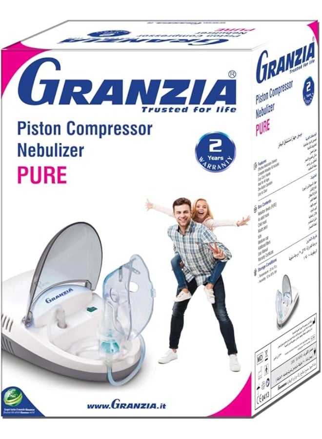 Pure Nebulizer Device – Italian Quality Respiratory Therapy – Efficient & Easy-to-Use for Daily Use – Durable Home Treatment - Image 2