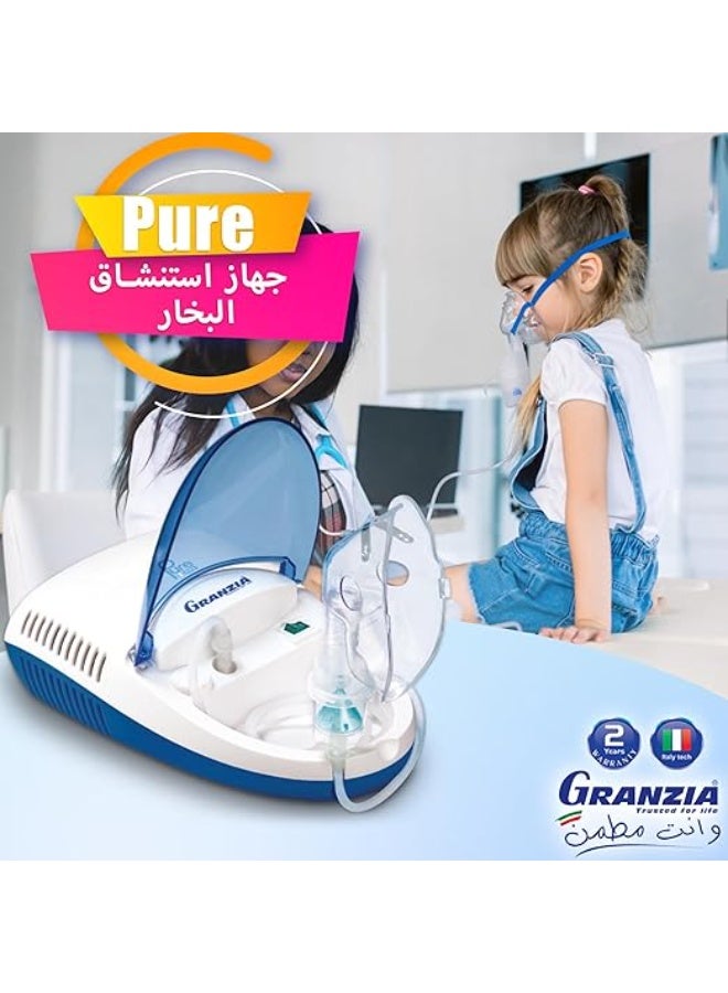 Pure Nebulizer Device – Italian Quality Respiratory Therapy – Efficient & Easy-to-Use for Daily Use – Durable Home Treatment - Image 3