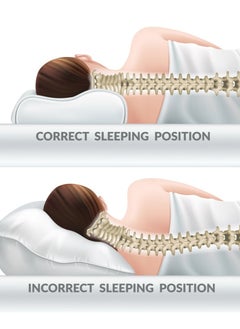 Max Comfort Medical memory foam pillow for sleep and neck pain prevention  - Image 3