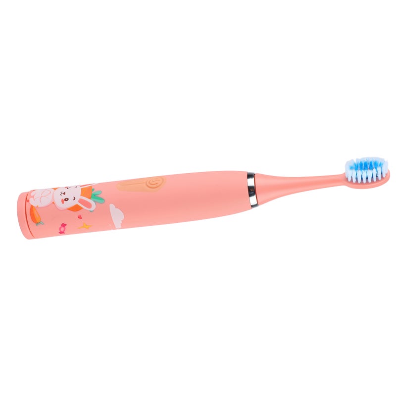Children Electric Toothbrush 4 Gears 8 Brush Heads USB Charging Kids Electric Toothbrush Pink - Image 3