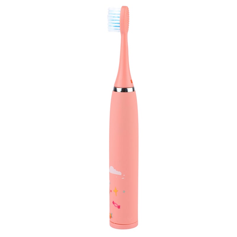 Children Electric Toothbrush 4 Gears 8 Brush Heads USB Charging Kids Electric Toothbrush Pink - Image 5