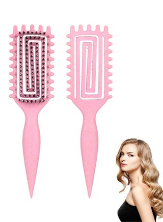 Pink Curly Hair Brush