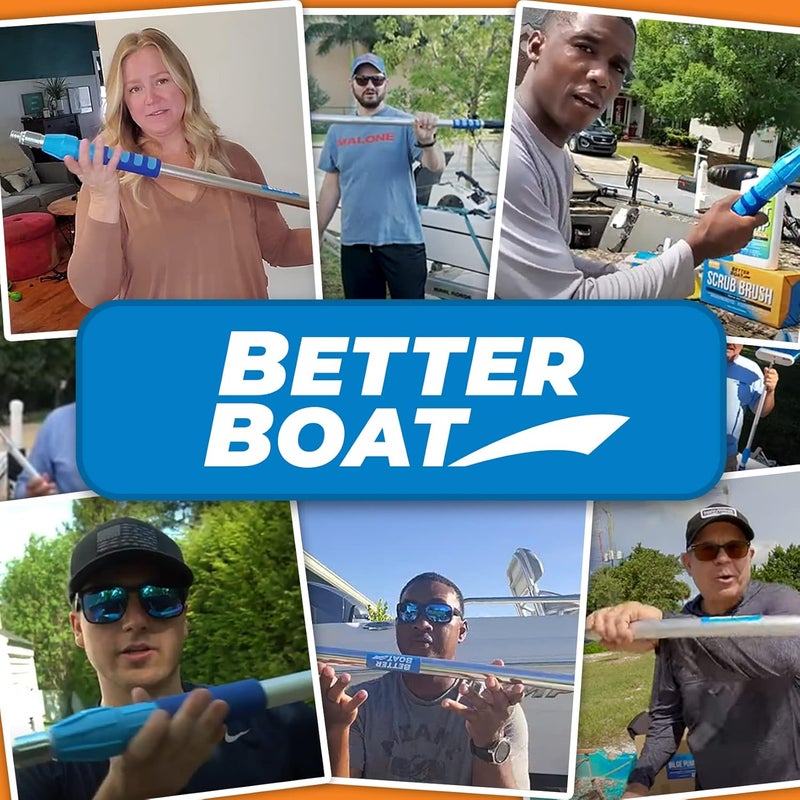 Better Boat Extension Pole, Telescoping Rod, 1.8-3 ft Extendable Deck Brush Handle, Boat Hook, Painter’s Stick, 3/4" Universal End, Twist Lock, for Paint Rollers, Mops, and Long Reach Tasks - Image 5