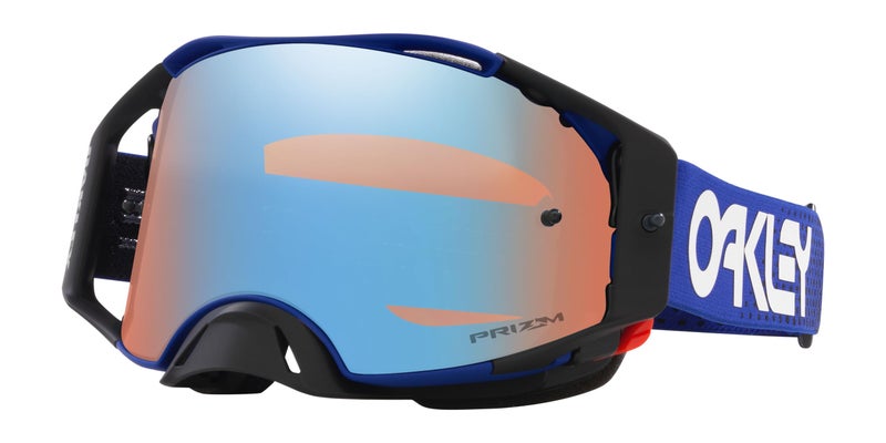 OAKLEY نظارات أوكلي إيربريك MX موتو زرقاء B1B مع عدسة بريزم سافير