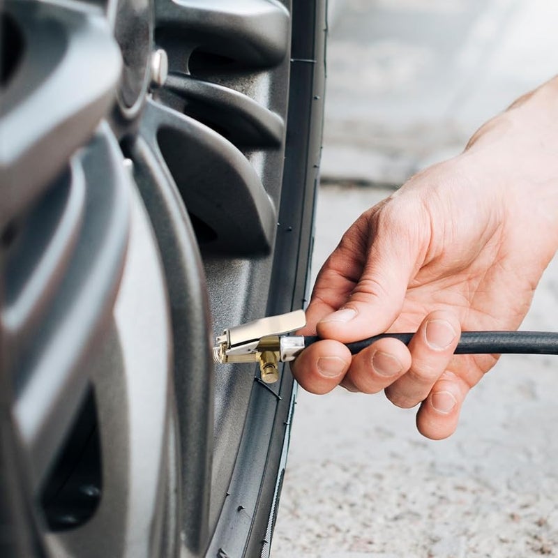 قطعتان من محول المشبك السريع للإطارات للنفخ للفراش وسيارات ودراجات هوائية ودراجات نارية - Image 5