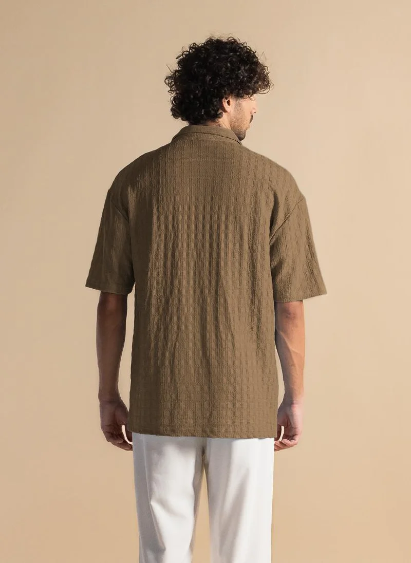 SHAPES TEXTURED COMFORT SHIRT