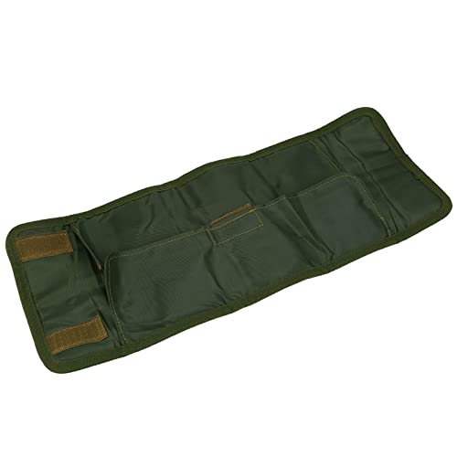 Gonetre Fly Tying Materials Fishing Tool Roll 18103 Roll Up Fly Tying Tool Pouch Fishing Accessory Case Nylon Artificial Lure Storage Bag Holder - Image 1