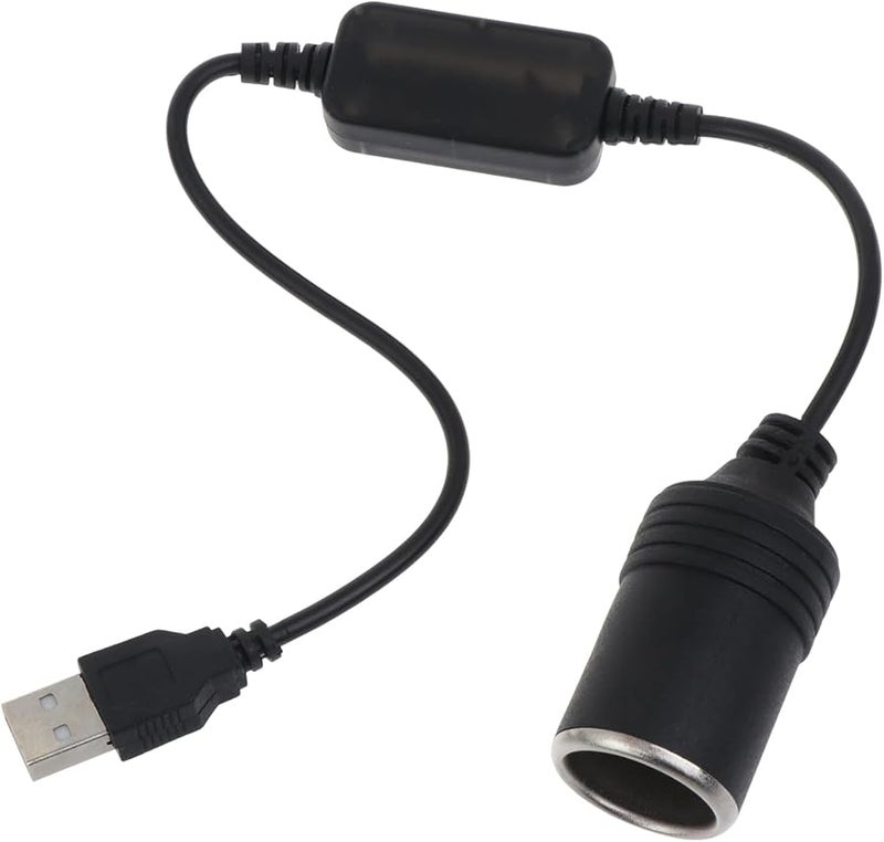كابل محول USB إلى مقبس ولاعة السيارة 12 فولت لشحن الأجهزة الإلكترونية - Image 1