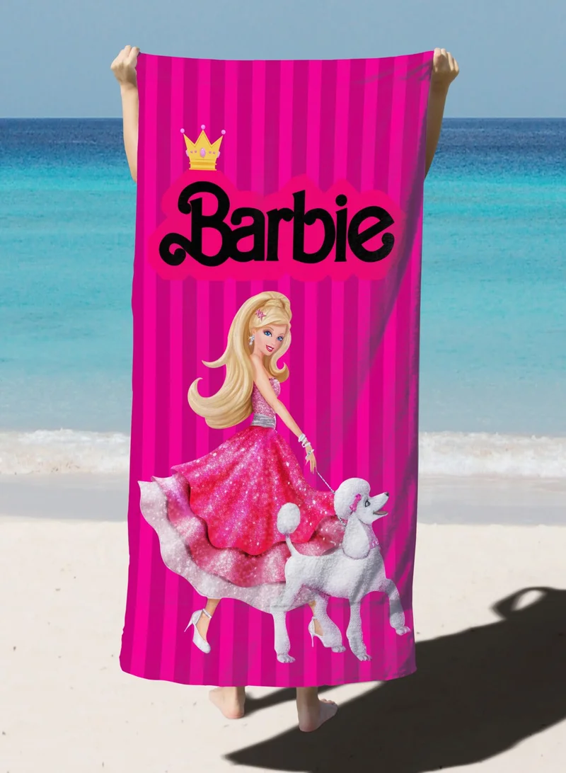 ارايز هوم Barbie Patterned Digital Printed Beach Bath Towel