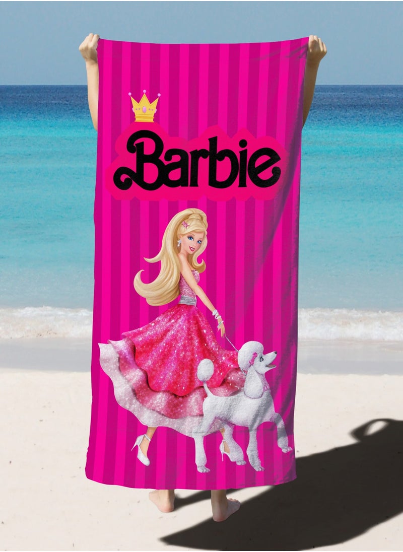 Barbie Patterned Digital Printed Beach Bath Towel - pzsku/ZFAD00526EB482300F1C2Z/45/_/1725791189/949e2375-e073-4b5f-baaf-a8034b155063