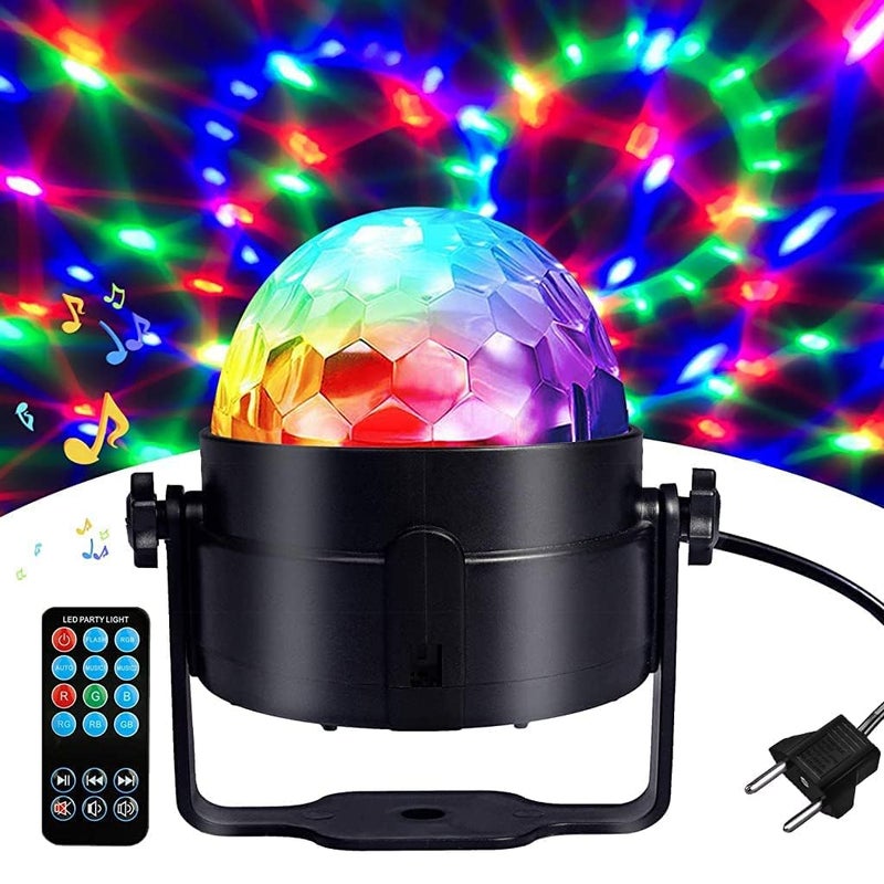 SUNBEET DJ Light Party Disco Light for Home Party 10M Remote Control Led Disco Ball 7 Colors Pattern 4 Modes Dancing Light for Room Rotating Bulb Magic Lights for Diwali Karaoke Birthday - Image 1