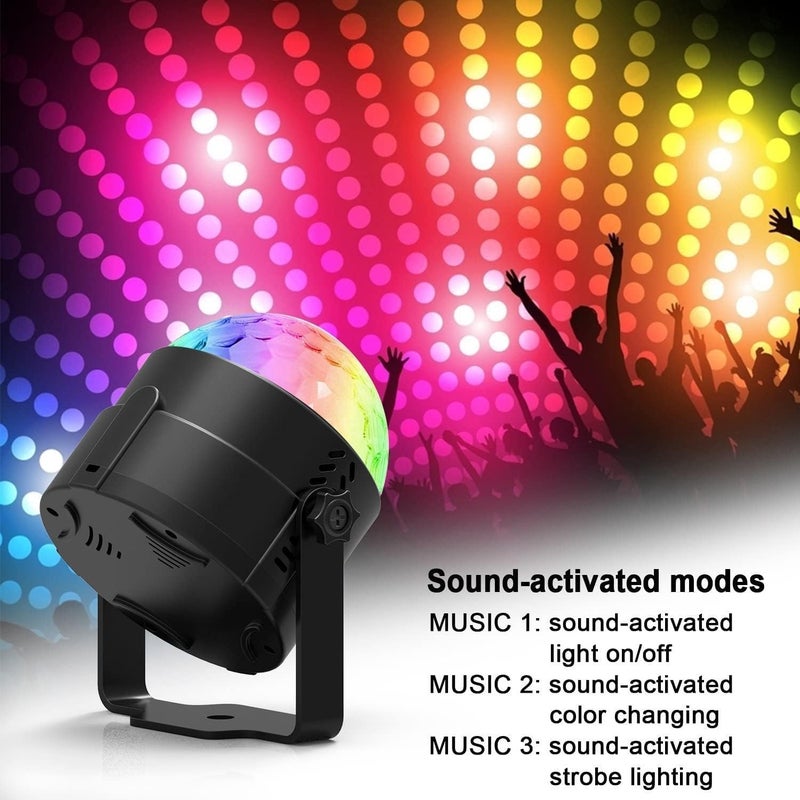 SUNBEET DJ Light Party Disco Light for Home Party 10M Remote Control Led Disco Ball 7 Colors Pattern 4 Modes Dancing Light for Room Rotating Bulb Magic Lights for Diwali Karaoke Birthday - Image 2