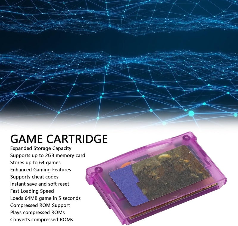 Game Flash Card, Replacement Game SD Card for GBA GBA SP IDS with 2GB Memory Support 64 Games Fast Load - Image 2