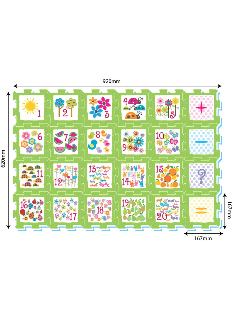 Sunta Sunta - Numbers & Objects Puzzle Mat 24pcs  - Image 1