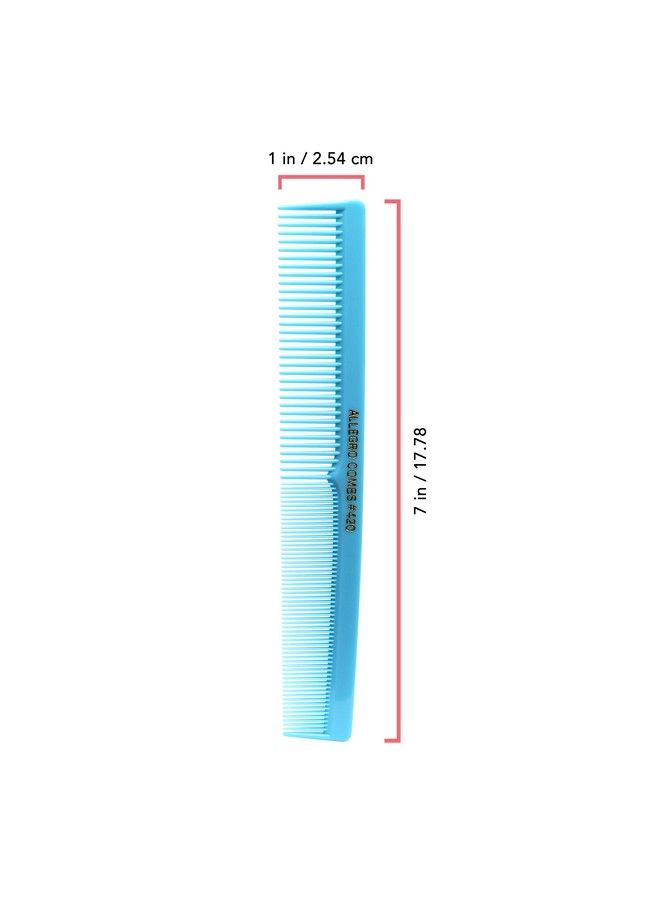 Allegro Combs 420 Hair Combs Barber Comb Comb Set Hair Cutting Combs Pocket Comb Combs For Hair Stylist Styling Comb Baby Blue Combs 12 Pk. - Image 3