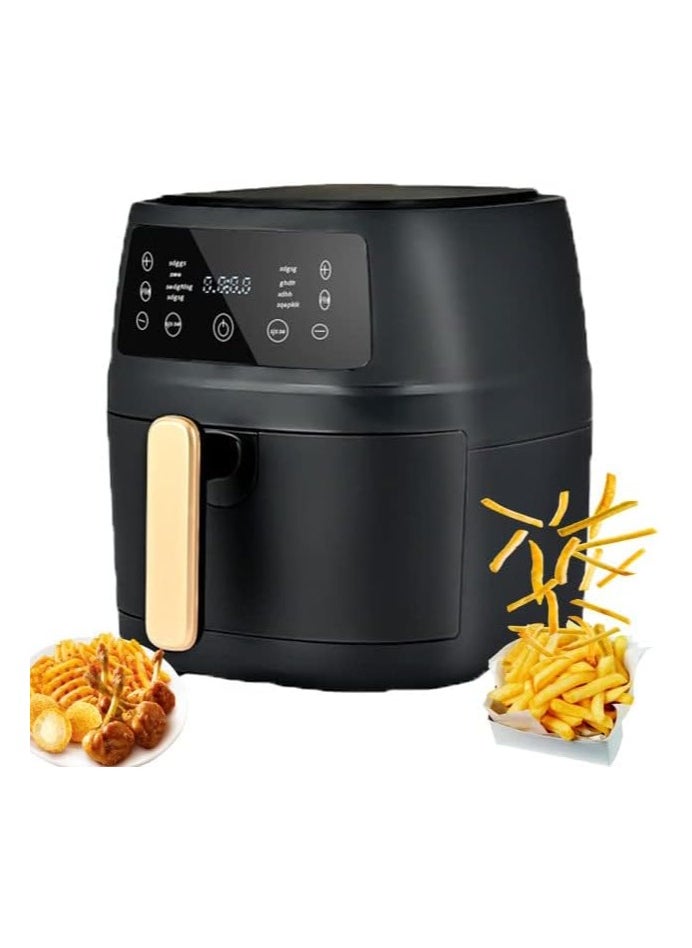 Kimaya - 8L Air Fryer 2400W Extra Large Capacity Multi Functional Digital Air Fryer – Oil-Free Cooking, Smart Temp Control, Non-Stick & Auto Shut-Off (Matte Black) - Image 1