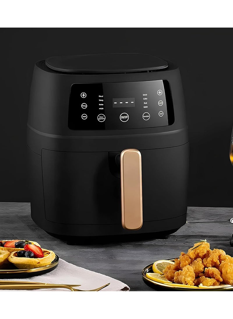 Kimaya 8L Air Fryer 2400W Extra Large Capacity Multi Functional Digital Air Fryer – Oil-Free Cooking, Smart Temp Control, Non-Stick & Auto Shut-Off (Matte Black) - Image 4