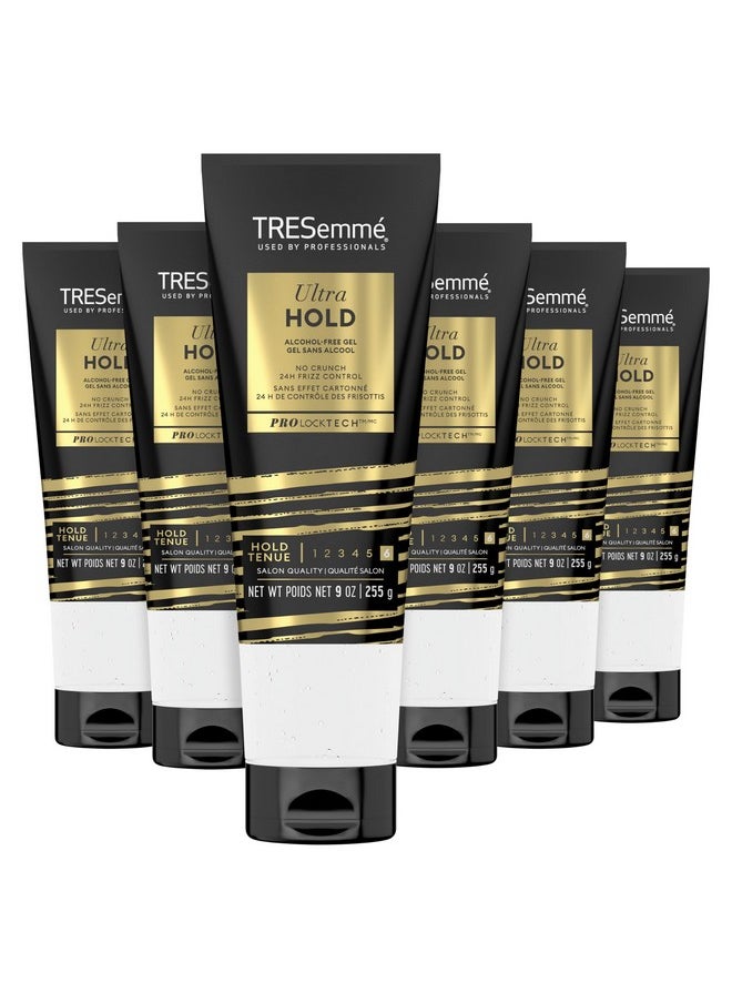 TRESemmé Alcoholfree Gel Ultra Hold 6 Pk For 24H Frizz Control With Pro Lock Technology 9 Oz  - Image 1