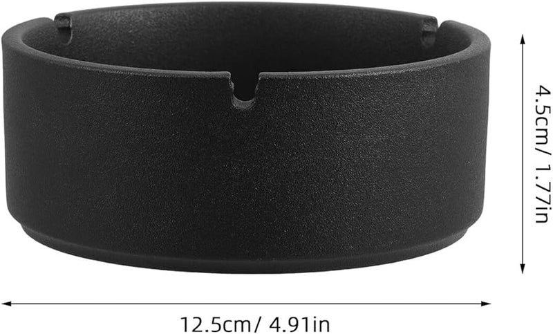 منفضة سجائر خزفية مقاومة للحرارة، محمولة، مقاومة للرياح، لحوض المكتب، تصميم بسيط - Image 2