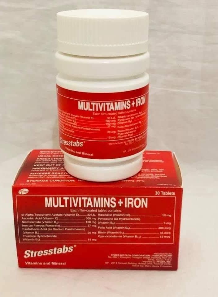 Stresstabs Multivitamins And Iron Tablets 30csp 