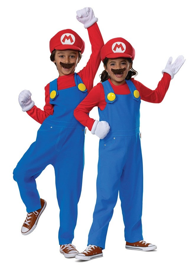 Disguise Mario Costume for Kids, Official Super Mario Bros Costume and Accessories for Children, Size (4-6) - Image 1