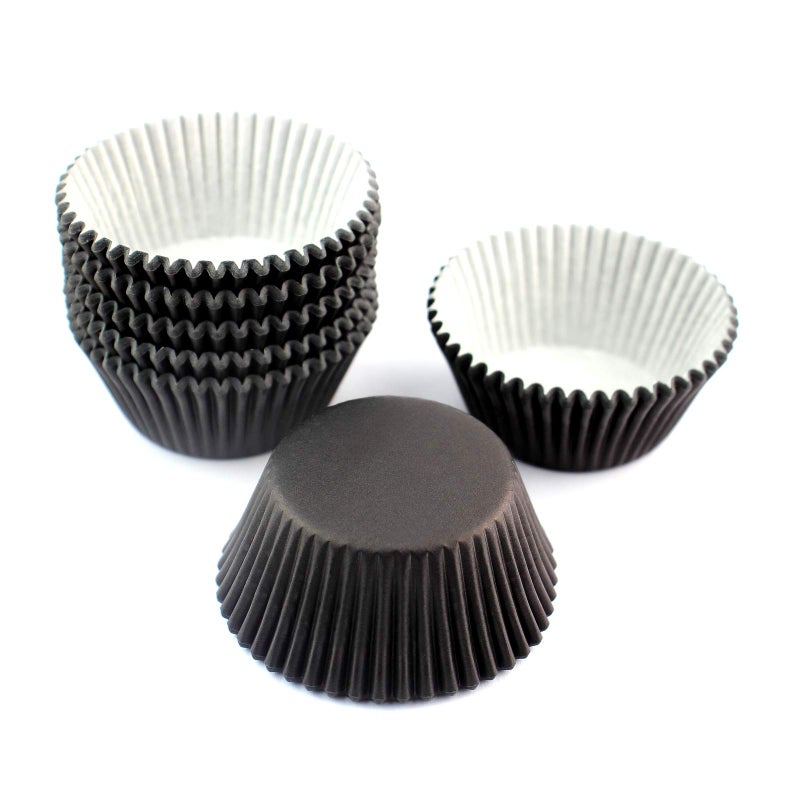 Eoonfirst Standard Size Baking Cups Halloween Day Cupcake Liners 200 Pcs (Black) - Image 2