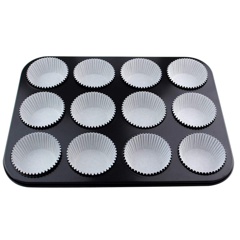 Eoonfirst Standard Size Baking Cups Halloween Day Cupcake Liners 200 Pcs (Black) - Image 4