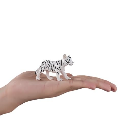 MOJO White Tiger Cub Realistic International Wildlife Hand Painted Toy Figurine - Image 4