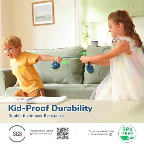 iClever BTH20 Active Noise Cancelling Headphones for Kids, 60H Play Time,Type C Fast Charging, Safe Volume 80dBA, Bluetooth5.4, Award-Winning Kids Headphones Wireless for iPad Tablet Airplane, Blue - Image 3