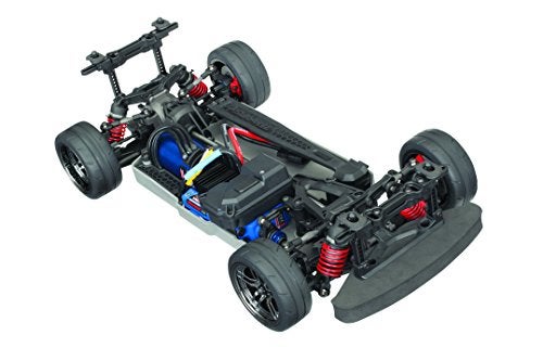 TRAXXAS شاسيه سيارة سباق كهربائية AWD تحكم عن بعد Traxxas 830764 Brushless 4Tec 20 VXL مع راديو TQi 24GHz و TSM حجم 110 - Image 1
