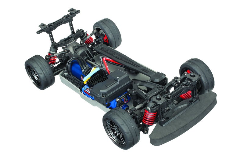 TRAXXAS شاسيه سيارة سباق كهربائية AWD تحكم عن بعد Traxxas 830764 Brushless 4Tec 20 VXL مع راديو TQi 24GHz و TSM حجم 110 - Image 2