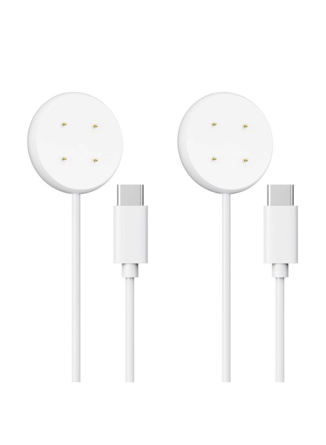 For Google Watch 2 Charger Pixel Watch2 Charging Cable Fitbit Ace LTE Charger-Model Specifications:White Type-c Port - Image 1