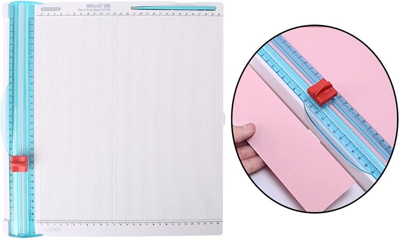 كلاراكو أداة تقطيع الورق، لوحة تسجيل، حصيرة تقطيع، دليل، شفرات ورق حرفي، أداة تسجيل علب الهدايا، قسائم، أداة سكرابوكينغ، أدوات مشاريع حرفية، مغلفات، لوازم - Image 3