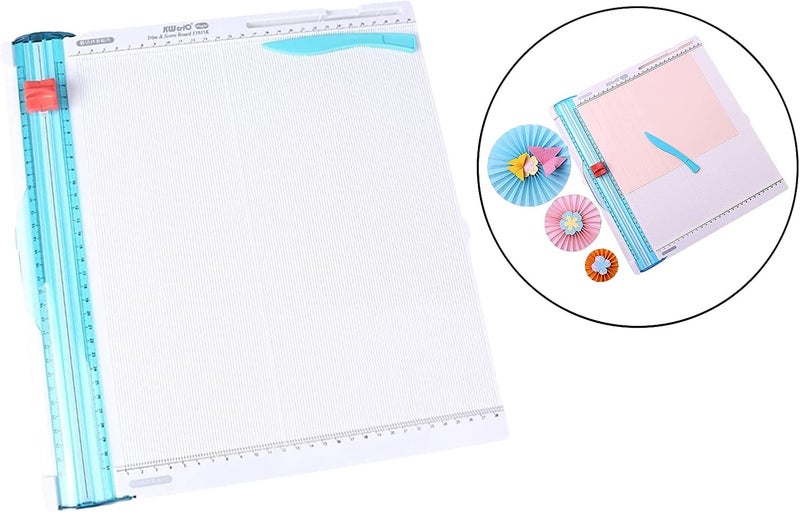 كلاراكو أداة تقطيع الورق، لوحة تسجيل، حصيرة تقطيع، دليل، شفرات ورق حرفي، أداة تسجيل علب الهدايا، قسائم، أداة سكرابوكينغ، أدوات مشاريع حرفية، مغلفات، لوازم - Image 5