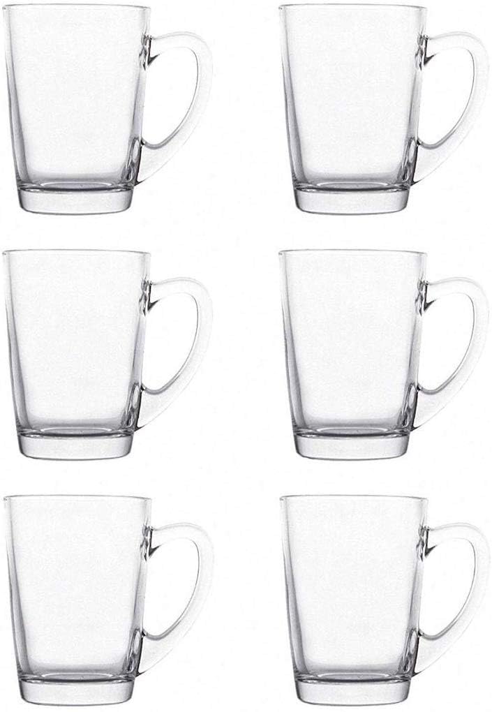 Home-Cart Glass Morning Tea and Coffee Mug, 200Ml, Set of 6 - Image 4