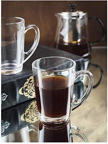 Home-Cart Glass Morning Tea and Coffee Mug, 200Ml, Set of 6 - Image 2